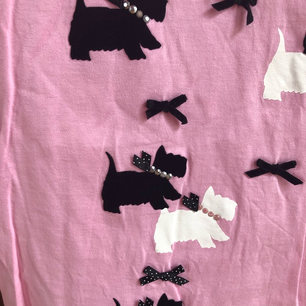 VS Dog Print Rhinestone Accent Sleep Shirt - Picture 6 of 8